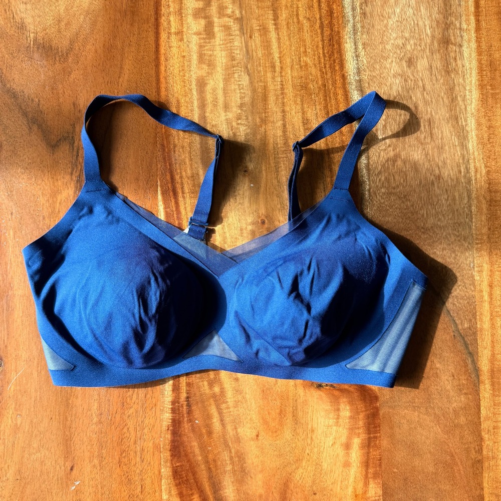 Honeylove Women's Navy Blue Crossover Bra Size M 36 B/C
